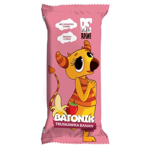 Baton Kids Truskawka & Banan BeRAW 25g