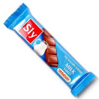 Baton mleczna czekolada, bez dodatku cukru Sly Nutritia 25g