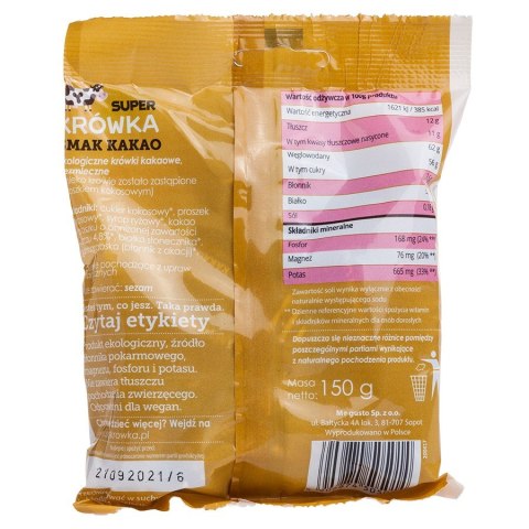 Krówki bezmleczne kakaowe bezglutenowe Super Krówka BIO 150g