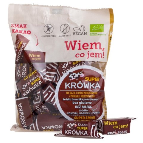 Krówki bezmleczne kakaowe bezglutenowe Super Krówka BIO 150g