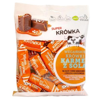 Krówki bezmleczne karmel z solą, bezglutenowe Super Krówka BIO, 150g