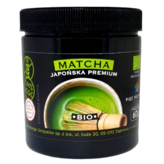 Matcha japońska premium BIO Pięć Przemian, 60 g