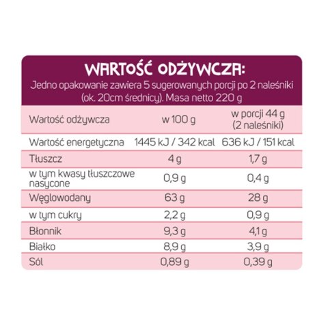 Mieszanka na naleśniki z probiotykami i burakiem Cultured Foods BIO 220g