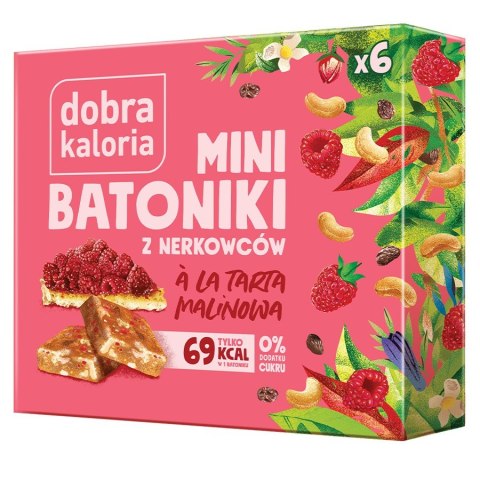 Minibatoniki z nerkowców - tarta malinowa Dobra Kaloria 6x17g