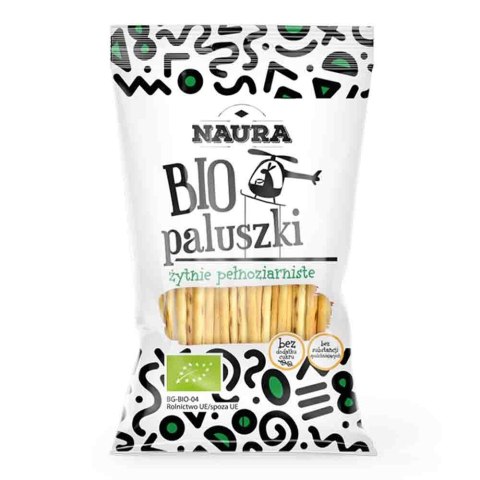 Paluszki żytnie pełnoziarniste Naura BIO, 45g