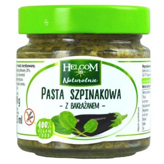 Pasta szpinakowa z bakłażanem Helcom 190g