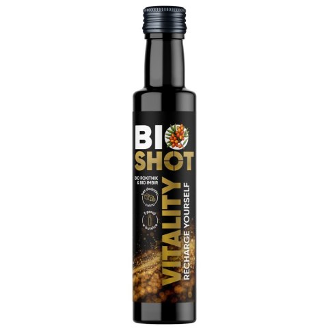 Shot "Vitality" XXL z rokitnika i imbiru A to dobre! BIO, 250ml