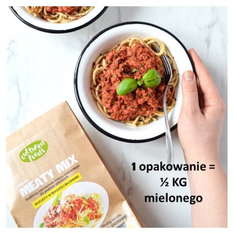 Vegan Meaty Mix roślinny zamiennik mięsa Cultured Foods 200g