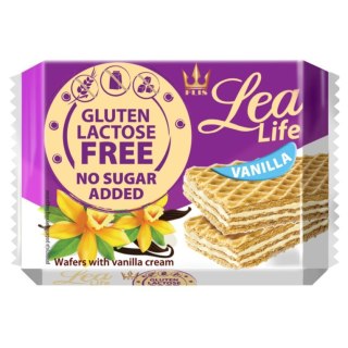 Wafle waniliowe bez glutenu laktozy i bez dodatku cukru Lea Life 95g