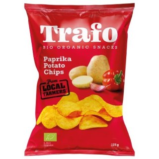 CHIPSY ZIEMNIACZANE PAPRYKOWE BIO 125 g - TRAFO