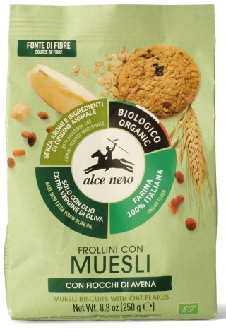 CIASTKA MUSLI BIO 250 g - ALCE NERO