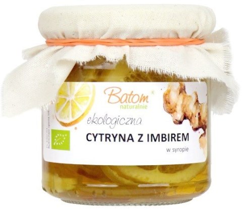 CYTRYNA Z IMBIREM W SYROPIE BIO 220 g - BATOM