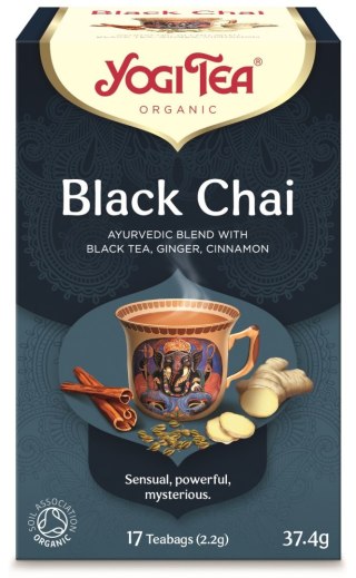 HERBATA CZARNA Z IMBIREM I CYNAMONEM (BLACK CHAI) BIO (17 x 2,2 g) 37,4 g - YOGI TEA