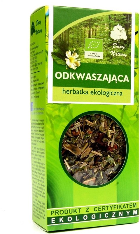 HERBATKA ODKWASZAJĄCA BIO 50 g - DARY NATURY HERBATKA ODKWASZAJĄCA BIO 50 g - DARY NATURY