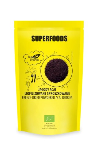 JAGODY ACAI LIOFILIZOWANE SPROSZKOWANE BIO 100 g - BIO PLANET