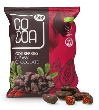 JAGODY GOJI W SUROWEJ CZEKOLADZIE BIO 70 g - COCOA