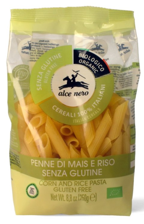 MAKARON (KUKURYDZIANO - RYŻOWY) PENNE BEZGLUTENOWY BIO 250 g - ALCE NERO