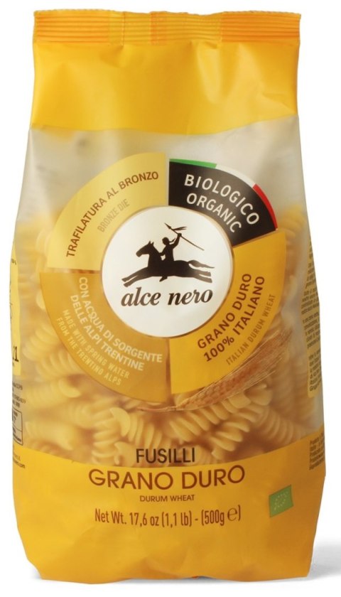 MAKARON (SEMOLINOWY) FUSILLI BIO 500 g - ALCE NERO MAKARON (SEMOLINOWY) FUSILLI BIO 500 g - ALCE NERO