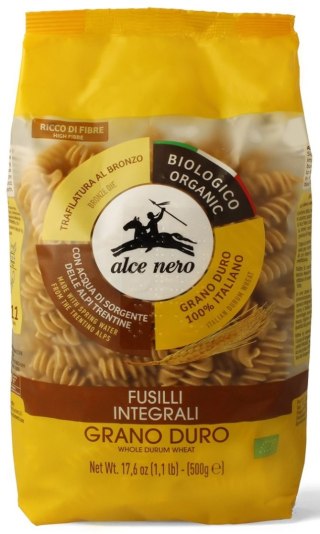 MAKARON (SEMOLINOWY RAZOWY) FUSILLI BIO 500 g - ALCE NERO