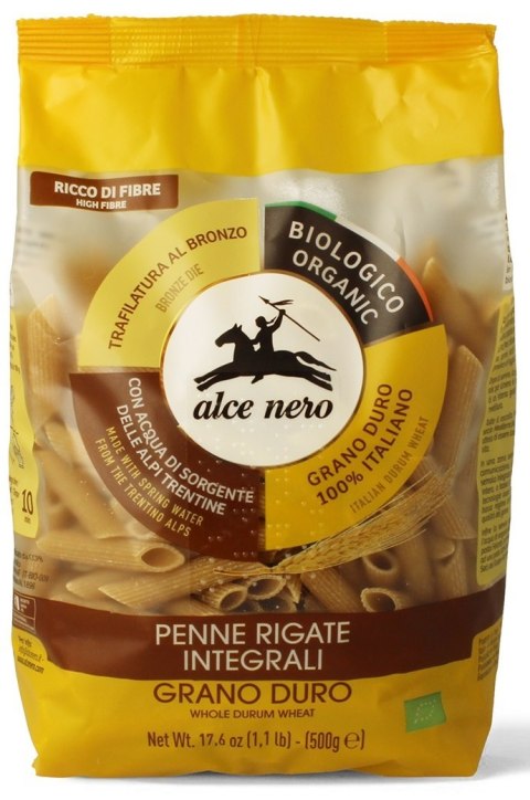 MAKARON (SEMOLINOWY RAZOWY) PENNE BIO 500 g - ALCE NERO