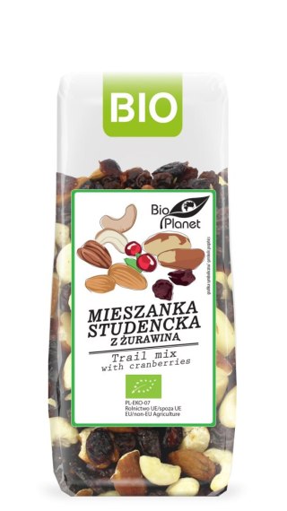 MIESZANKA STUDENCKA Z ŻURAWINĄ BIO 150 g - BIO PLANET