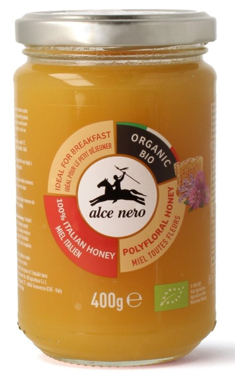 MIÓD NEKTAROWY WIELOKWIATOWY BIO 400 g - ALCE NERO