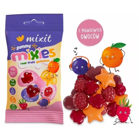 Owocowe Mixies - naturalne żelki mix smaków Mixit, 35g