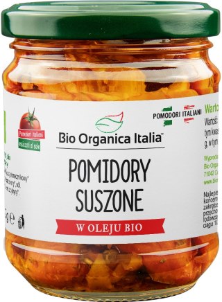 POMIDORY SUSZONE W OLEJU BIO 190 g (SŁOIK) - BIO ORGANICA ITALIA