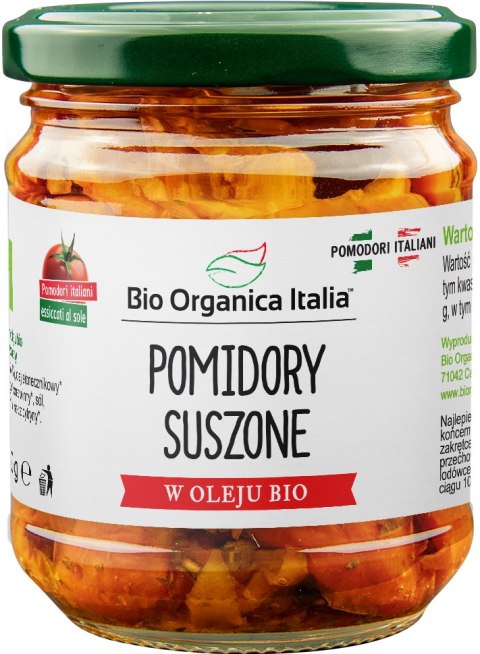 POMIDORY SUSZONE W OLEJU BIO 190 g (SŁOIK) - BIO ORGANICA ITALIA