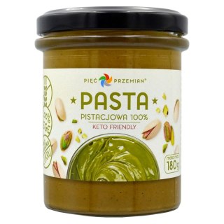 Pasta pistacjowa 100% Pięć Przemian, 180g