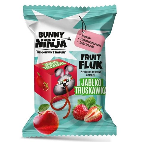 Przekąska owocowa o smaku jabłko-truskawka Fruit Fluk, 15 g