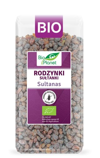 RODZYNKI SUŁTANKI BEZGLUTENOWE BIO 400 g - BIO PLANET