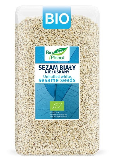 SEZAM BIAŁY NIEŁUSKANY BIO 1 kg - BIO PLANET