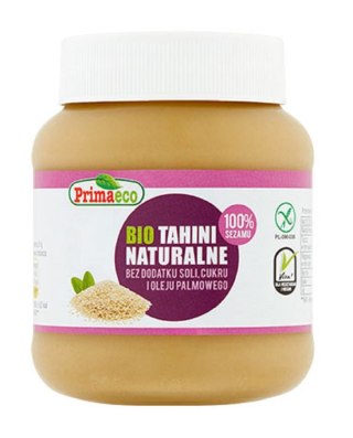 TAHINI (PASTA SEZAMOWA) BEZGLUTENOWE BIO 350 g - PRIMAVIKA (PRIMAECO)