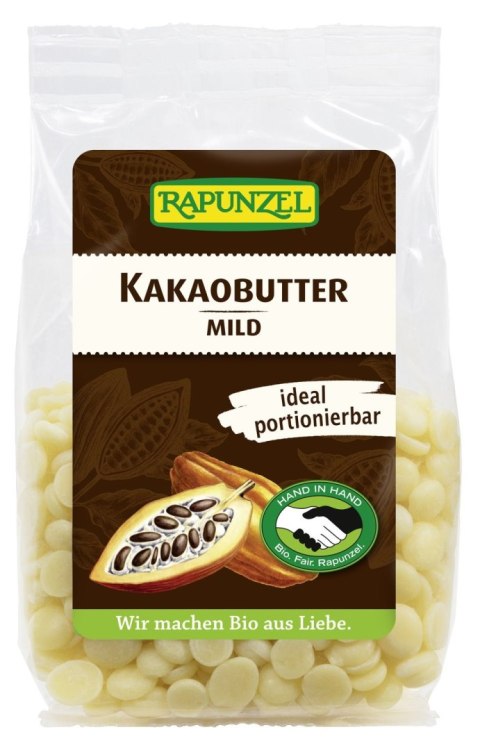 TŁUSZCZ KAKAOWY W KRĄŻKACH BIO 100 g - RAPUNZEL