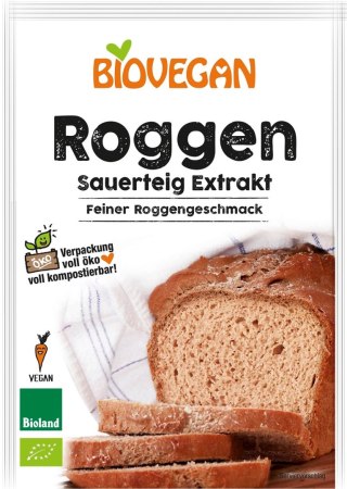 ZAKWAS CHLEBOWY ŻYTNI W PROSZKU BIO 30 g - BIOVEGAN