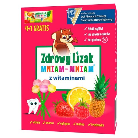 Zdrowy Lizak Mniam-Mniam z witaminami Starpharma, 4+1