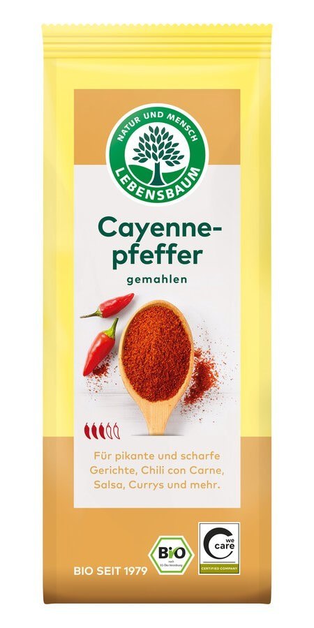 CHILI (PIEPRZ CAYENNE) BIO 50 g - LEBENSBAUM