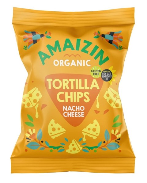 CHIPSY TORTILLA KUKURYDZIANE SEROWE BEZGLUTENOWE BIO 150 g - AMAIZIN CHIPSY TORTILLA KUKURYDZIANE SEROWE BEZGLUTENOWE BIO 150 g - AMAIZIN