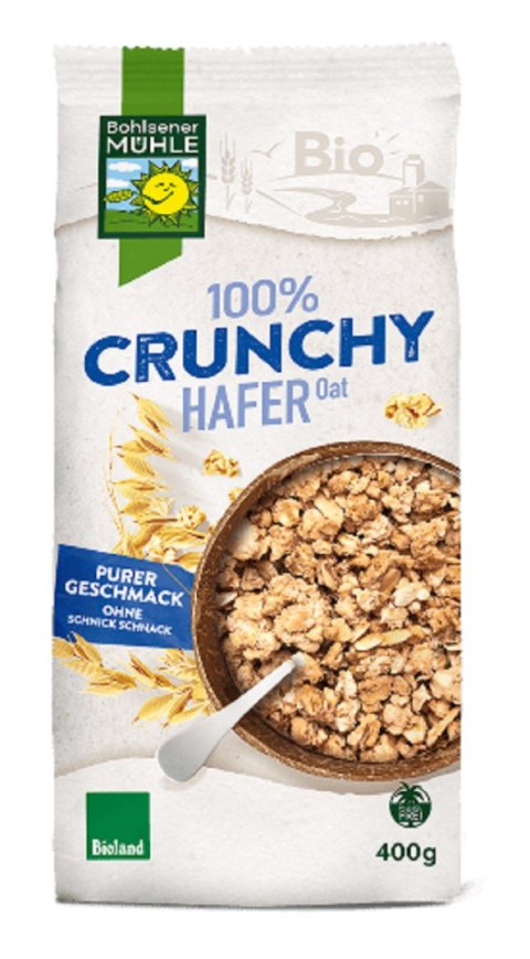 CRUNCHY OWSIANE BIO 400 g - BOHLSENER MUEHLE