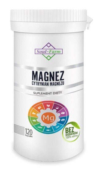 CYTRYNIAN MAGNEZU (650 mg) 120 KAPSUŁEK - SOUL FARM