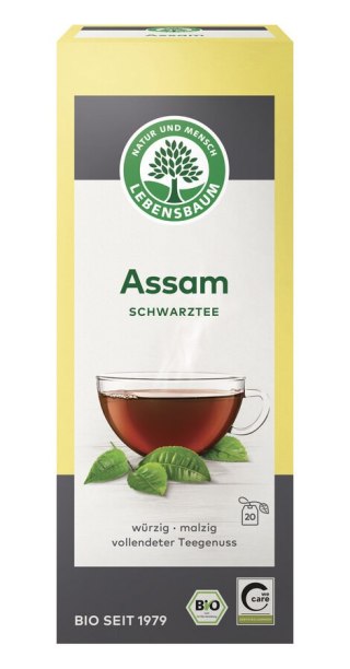 HERBATA CZARNA ASSAM BIO (20 x 2 g) 40 g - LEBENSBAUM