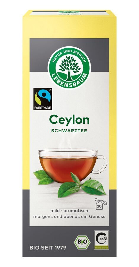 HERBATA CZARNA CEJLOŃSKA FAIR TRADE BIO (20 x 2 g) 40 g - LEBENSBAUM