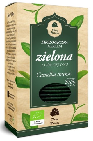 HERBATA ZIELONA BIO (25 x 1,5 g) 37,5 g - DARY NATURY