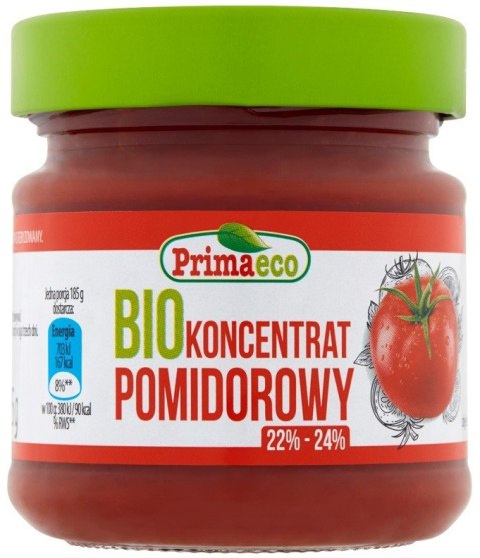 KONCENTRAT POMIDOROWY 22 % - 24 % BIO 185 g - PRIMAVIKA (PRIMAECO)