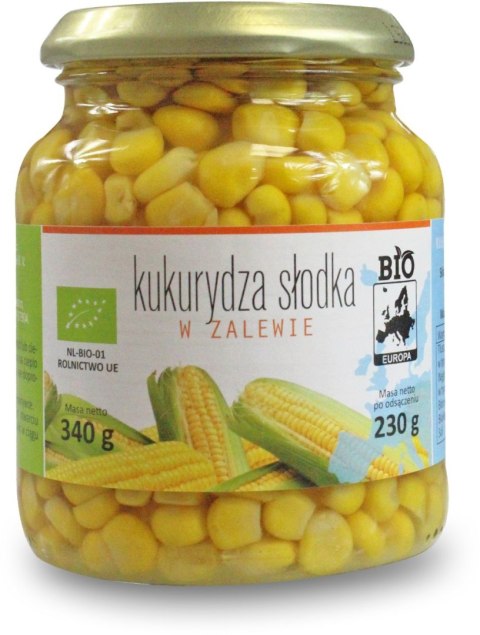 KUKURYDZA SŁODKA W ZALEWIE BIO 340 g (230 g) (SŁOIK) - BIO PLANET KUKURYDZA SŁODKA W ZALEWIE BIO 340 g (230 g) (SŁOIK) - BIO PLANET