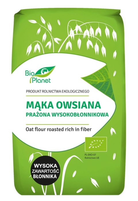 MĄKA OWSIANA PRAŻONA WYSOKOBŁONNIKOWA BIO 400 g - BIO PLANET