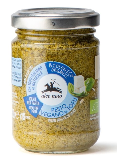 PESTO BAZYLIOWE Z TOFU WEGAŃSKIE BIO 130 g - ALCE NERO