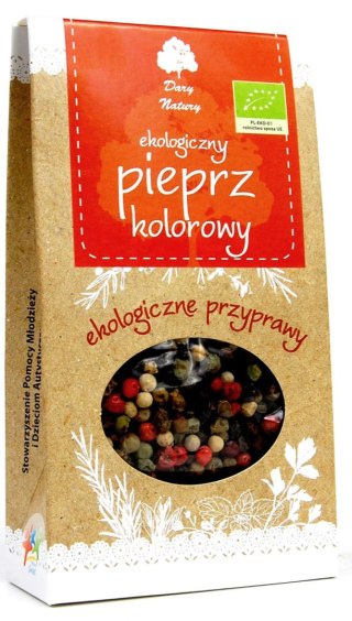 PIEPRZ KOLOROWY ZIARNO BIO 30 g - DARY NATURY