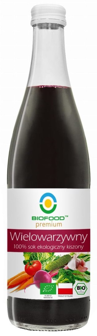 SOK WIELOWARZYWNY KISZONY NFC BEZGLUTENOWY BIO 500 ml - BIO FOOD SOK WIELOWARZYWNY KISZONY NFC BEZGLUTENOWY BIO 500 ml - BIO FOOD